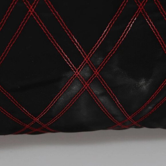 PRADA Hand Bag Nylon Black Red white Auth 105507V - Picture 4 of 15